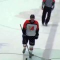 Hockey Player Knocks Himself Out