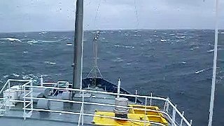 Ship Rolling in Typhoon