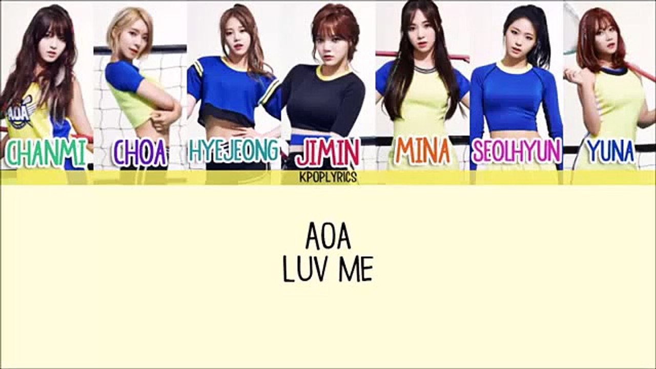 150823 AOA "Luv me  "  멤버별 가사파트