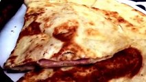 ASMR Eating Sounds - Quesadillas & Foot Long Sausage