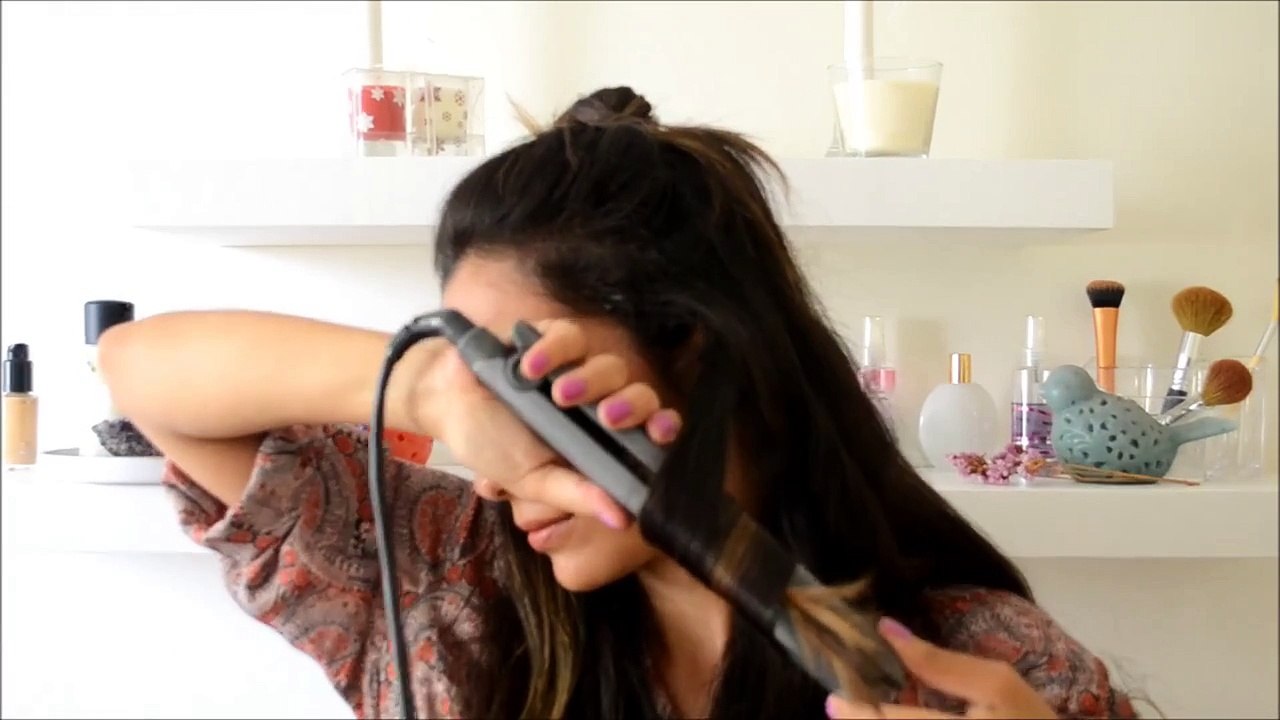 DÜZLEŞTİRİCİYLE DALGALI SAÇ NASIL YAPILIR - STYLE BY HÜLYA