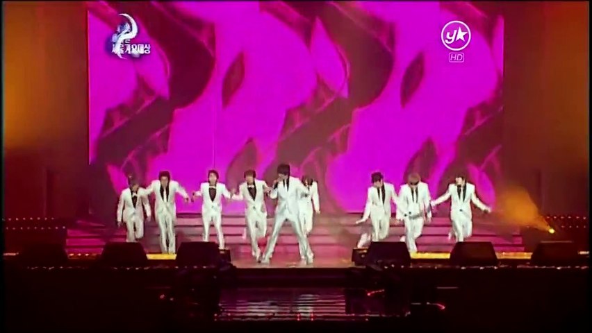[HD] 100203  Super junior - Super girl + SorrySorry@19th Seoul Music Award