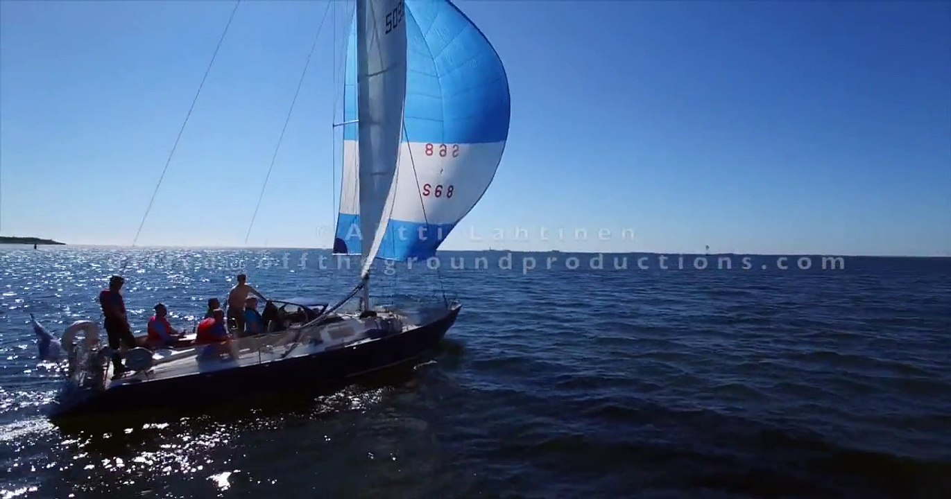 Sailing in Baltic Sea - Off the Ground Productions aerial video bank - 4K 25fps h.264 ungraded