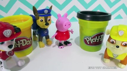 PAW PATROL Nickelodeon  How To Video  Play Doh Hamburgers with Peppa Pig by EpicToyChannel