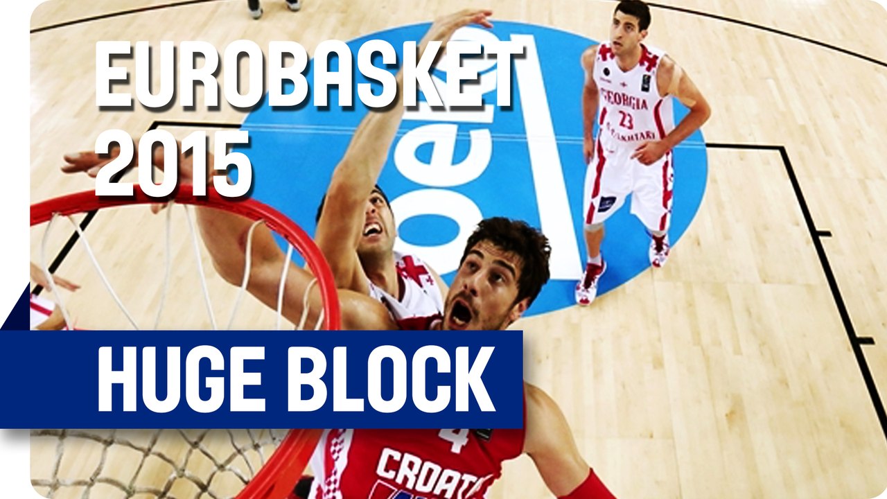 Sanikidze's Block on Tomic! - EuroBasket 2015