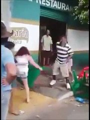 Guy Pays Price for Hitting Woman