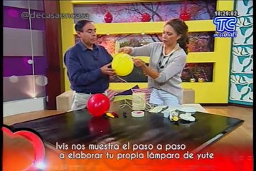 De Casa En Casa - ¿Cómo hacer una lámpara de Yute?