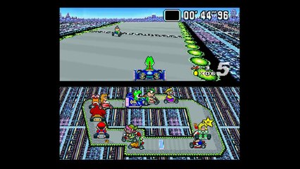 If MarioKart 8 was made for the SNES!