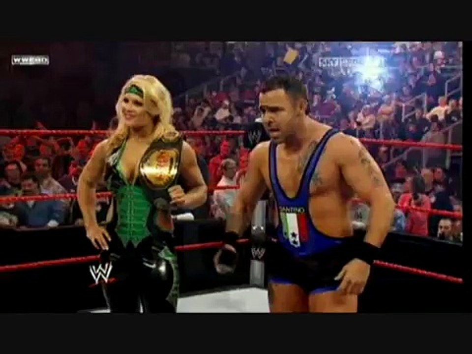 the return of Goldust  to WWE (Goldust vs Santino Marella)