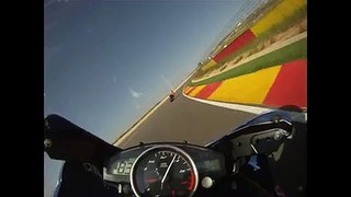 Motorland Aragon Onboard R6 Day 2 with Simon Crafar Instruction May 2010 Part 1