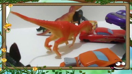 Disney Pixar Cars Transforming Lightning McQueen Finn McMissile Mater Dinosaur
