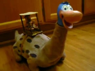 1960s Marx Fred Flintstone Dino Dinosaur Quarry Crane Toy on ebay