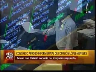 Óscar López Meneses: aprobaron informe que implica a Palacio