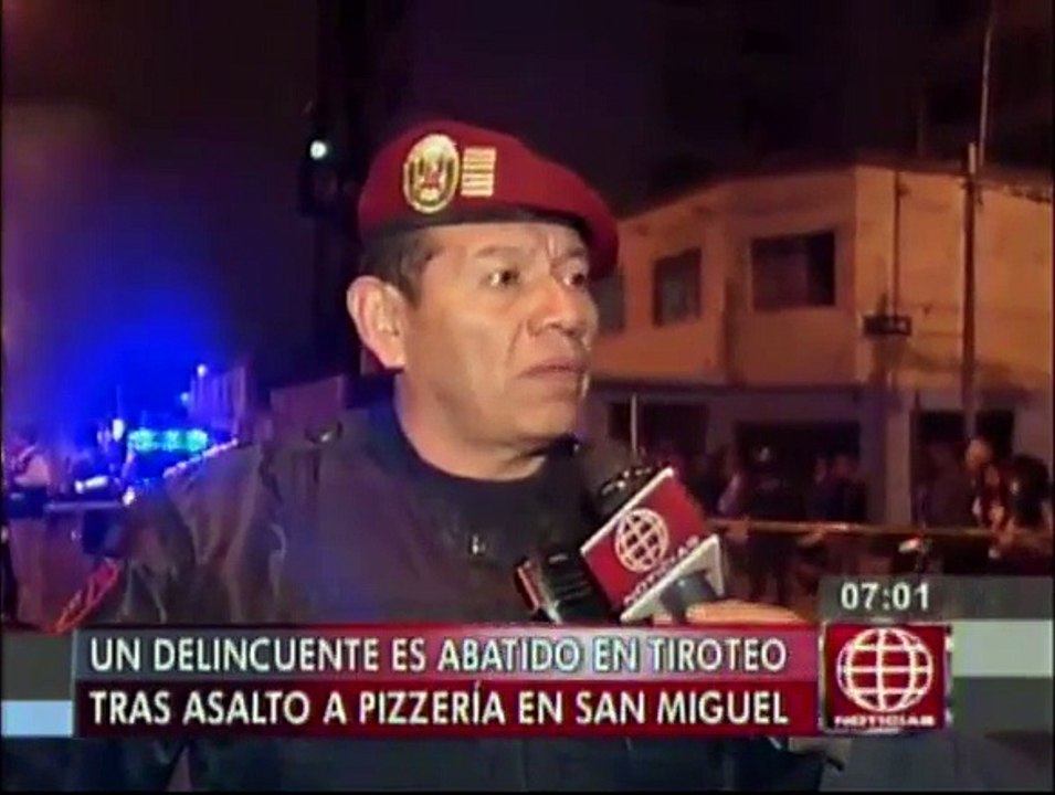 San Miguel: Policía abatió a delincuente en tiroteo tras asalto a pizzería [Video]