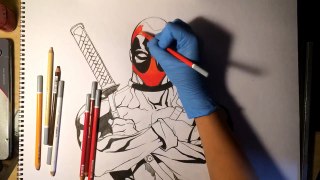 Drawing Deadpool/Realistic/Charcoal/Tutorial