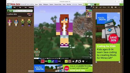 How to make a minecraft cartoon face!(mac)