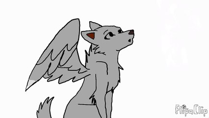 Nieve the winged wolf