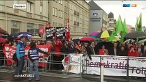 TV Nazi Polizisten illegal in Kirche eingedrungen Montagsdemo Wissen mahnwache