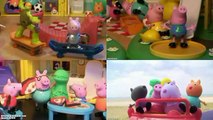 Peppa Pig at The Beach Peppa Party Limo Beach George Pig Donuts Daddy Pig, Candy Cat, Mummy Rabbit
