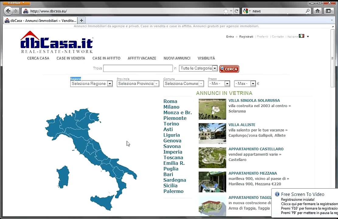 Mappa per trovare casa