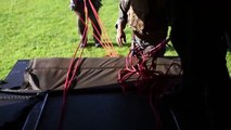 US Marines Jumping From Helicopter - Fast Roping With V-22 Osprey