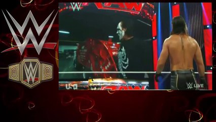 sting destroy seth rollins's statue In the garbage WWE Raw 09-07-2015 -