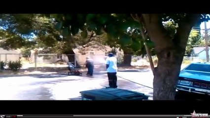 White Lady in Wheel Chair Calls Black Guy a Nigger. LMFAO