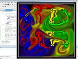 Vorticity based immersed boundary method (IBM) for interactive real time (DNS)