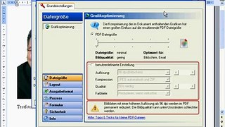 Ändern von Dateigröße und Layout Ihres PDF-Dokumentes