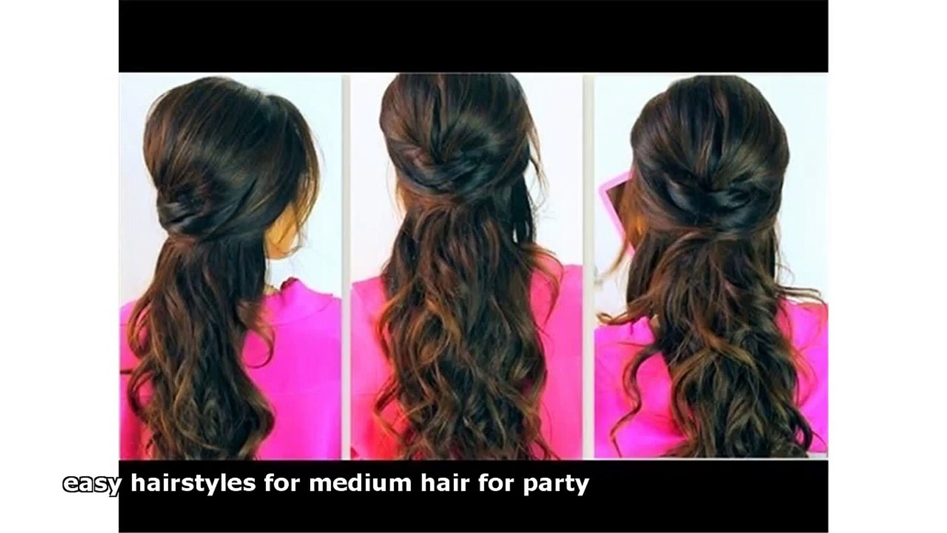 easy hairstyles for medium hair for party - video Dailymotion