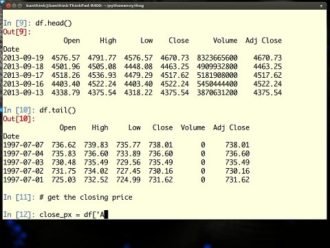 Python Tutorial - Time Series Analysis with Pandas