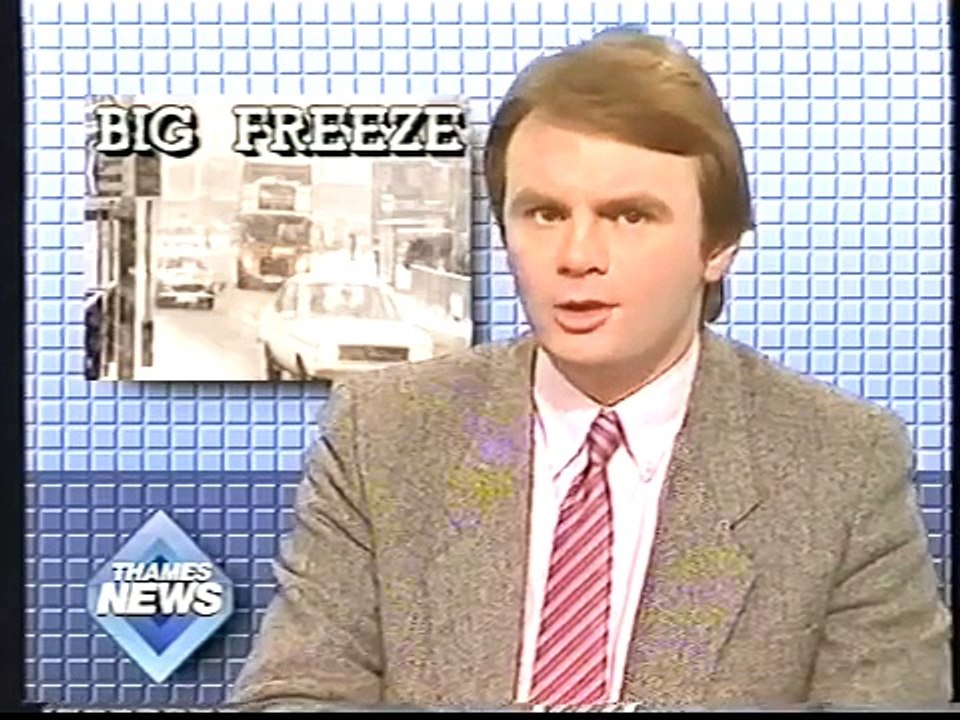 thames news. big freeze, january 1987