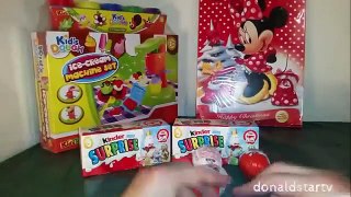 Surprise Eggs Play Doh Donald Duck Mickey Mouse Disney Toys Kinder Surprise 3 Eggs