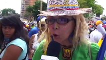 Testimonios en marcha de Henrique Capriles Radonski en Caracas