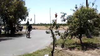 Funny bike crash
