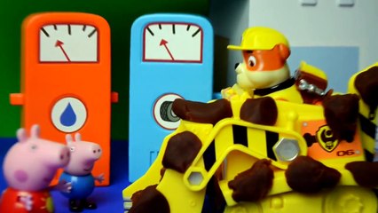 New Peppa Pig Muddy Puddle Episode Paw Patrol Tractor Clean!!! Full Animated Story