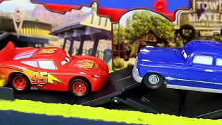 Disney Pixar Cars Mega Mack Playtown With Talking Mack Lightning McQueen Doc Hudson And Bessie