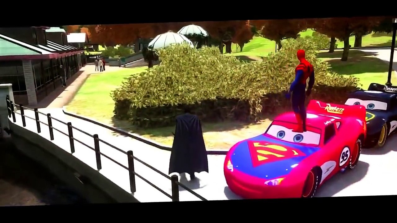 Disney Pixar Cars McQueen  Batman Spider Man Superman Homem Aranha e Super Homem