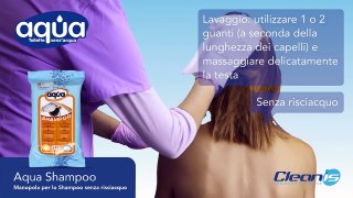 Aqua Shampoo Manopola per lo Shampoo Senza Risciacquo da Cleanis