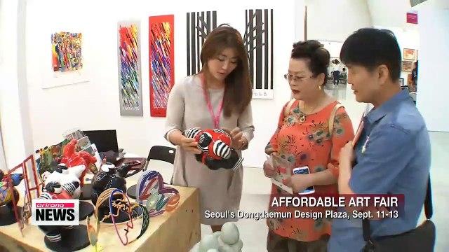 Affordable Art Fair takes place in Seoul Friday