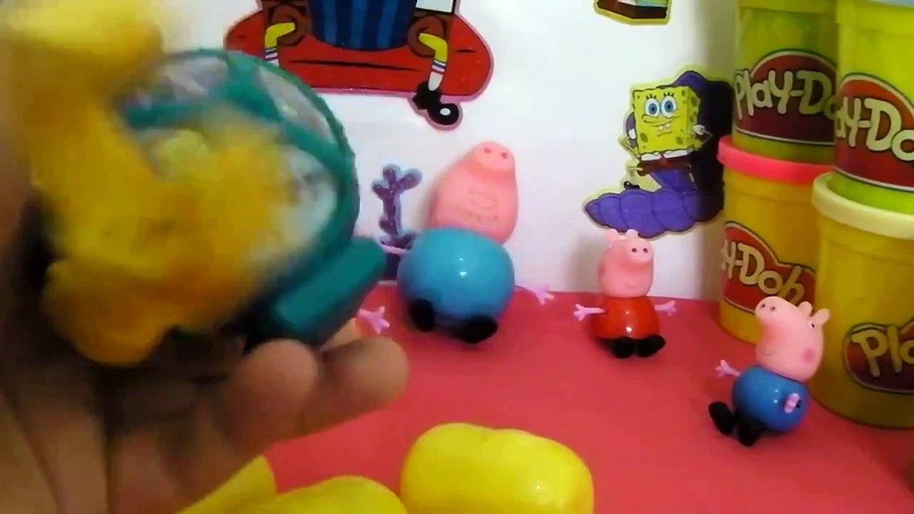 peppa pig Minions suprise egg Spongebob
