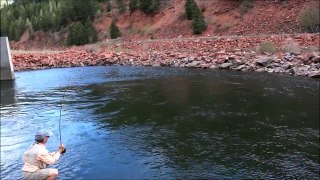 the big trout got away Frying Pan River Colorado Fly Fishing  sony hx100
