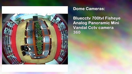 Bluecctv 700tvl Fisheye Analog Panoramic Mini Vandal Cctv camera 360