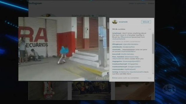 ’Fada skatista’ faz manobras radicais e surpreende internautas