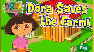 Dora Saves the Farm - Animal Cartoon - Kids Games