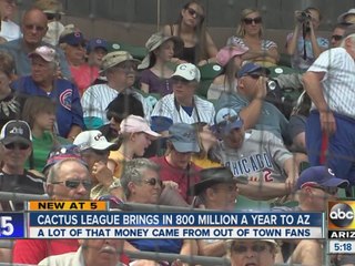 Cactus League brings in $800 million a year