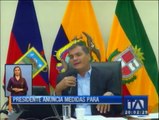 Carchi: El presidente Correa anuncio medidas paliativas
