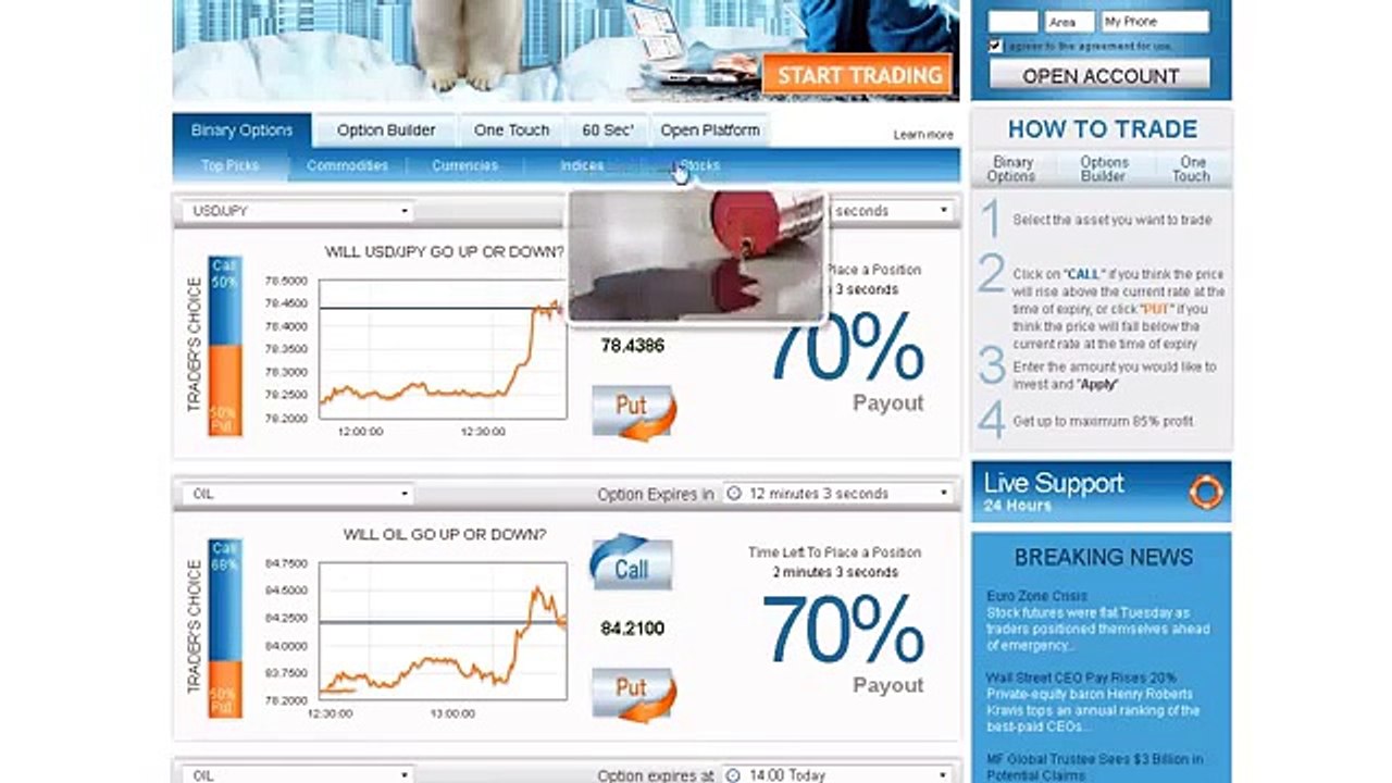 Japanese Binary Options Trading Websites i.e. Plus500, 24Option, Banc de Binary, GOptions