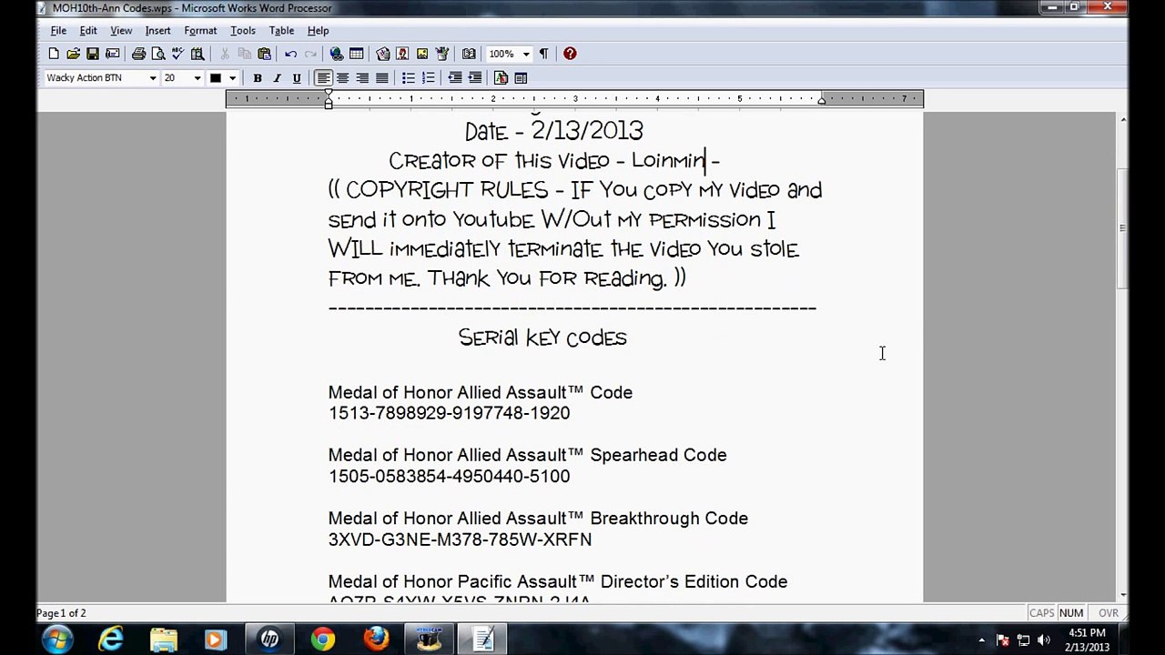 Medal Of Honor Pacific Assault Cd Key Code