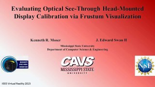 Evaluating Optical See-Through Head-Mounted Display Calibration via Frustum Visualization